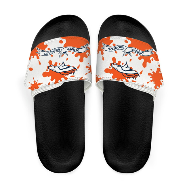 Men's Denver Broncos Beach Adjustable Slides Non-Slip Slippers/Sandals/Shoes 001